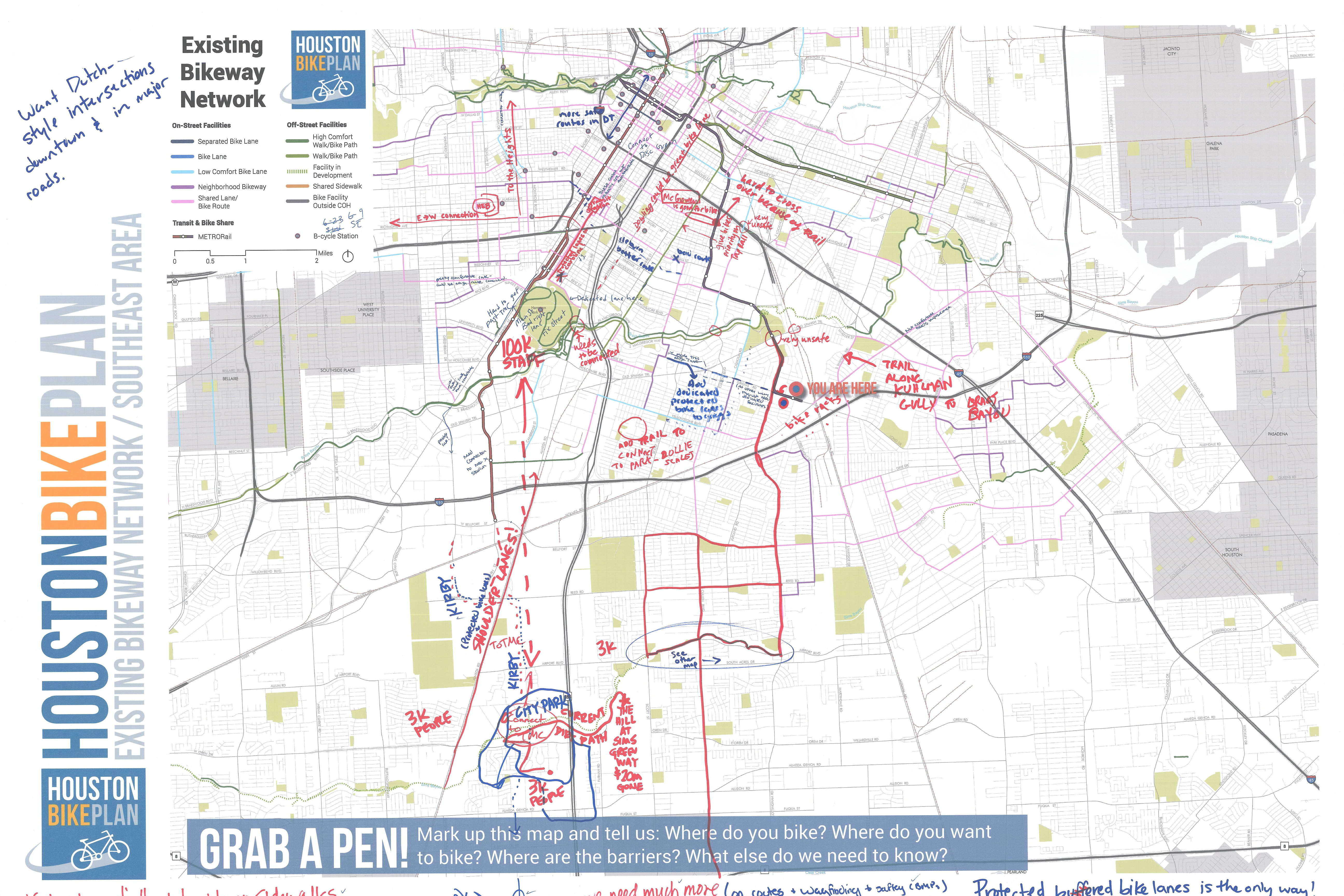 Houston Bike Plan Map