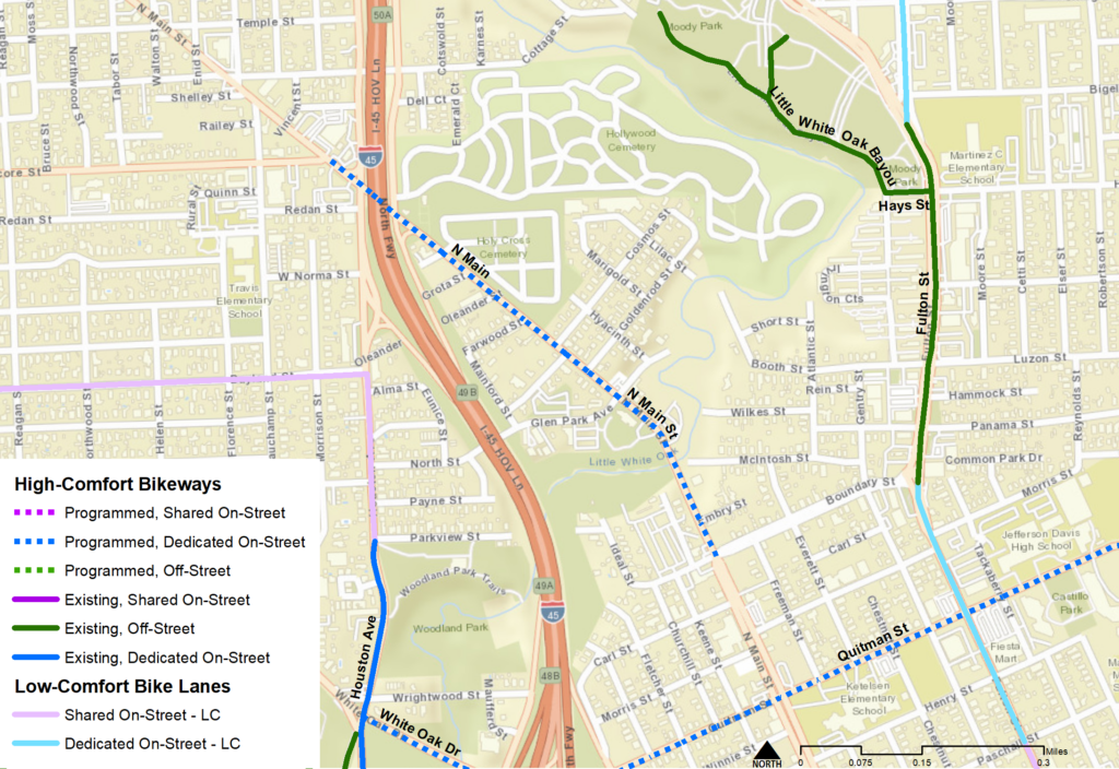 North Main Street - Houston Bikeways